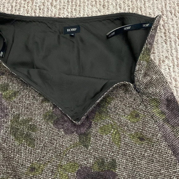 Hobbs Womens Tweed Wool Blend Trumpet Skirt Size 14 - Picture 7 of 9